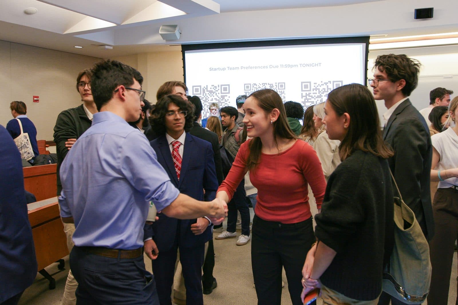 Georgetown Ventures new members at an event